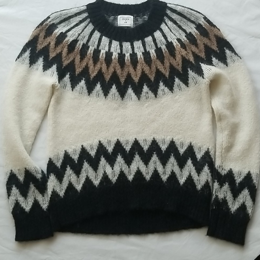 ERDEM × H&M knit raglan sweater size M - Picture 3 of 10